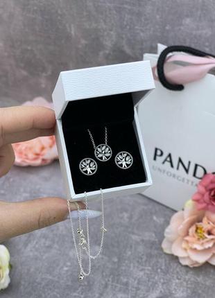 Набор, серьги, цепочка