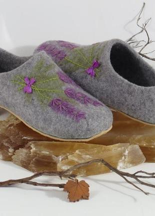 Тапочки валяные комнатные тапочки тапочки домашние валяные тапки tапки валяные капці...