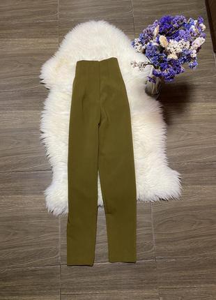 Zara оливковые брюки