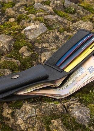 Простий і надійний гаманець із щільної шкіри k001_44 фото