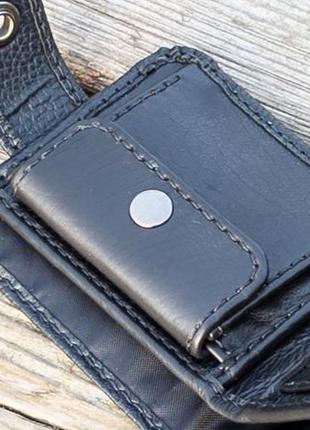 Вместительный кошелек бифолд с монетницей k038_13 фото