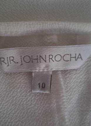 Нарядная белая кружевная блуза john roha8 фото