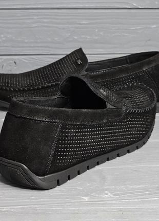 37-48рр!!! літні чорні замшеві мокасини legges original!!4 фото