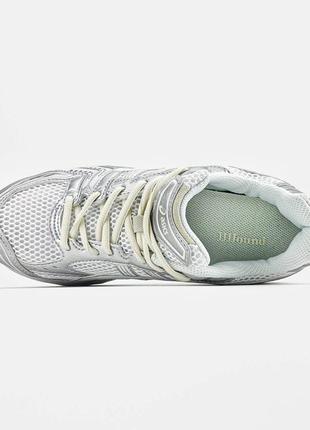 Asics gel kayano "white/silver" мужские кроссовки качество высокое9 фото