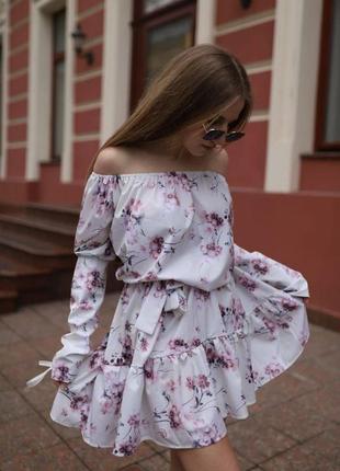 Сукня з принтом | коротка сукня | весняна сукня7 фото