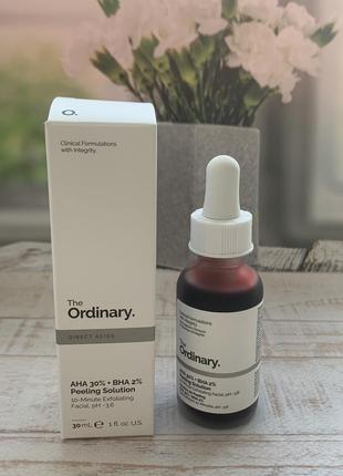 The ordinary - aha 30% + bha 2% peeling solution  кислотний пілінг — aha 30% + bha 2%