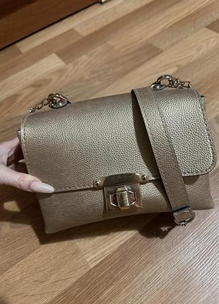 Сумка женская, золотая
