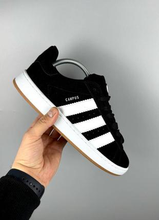 Adidas campus black white gum