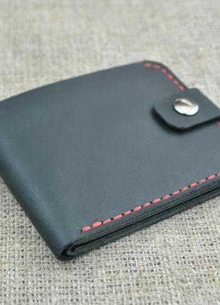 Карманный бумажник из натуральной кожи k29-0+red4 фото