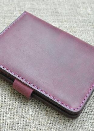 Компактний чохол для документів, карт і грошей з натуральної шкіри d08-8004 фото