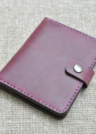 Компактний чохол для документів, карт і грошей з натуральної шкіри d08-8003 фото