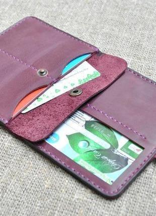 Компактний чохол для документів, карт і грошей з натуральної шкіри d08-8002 фото