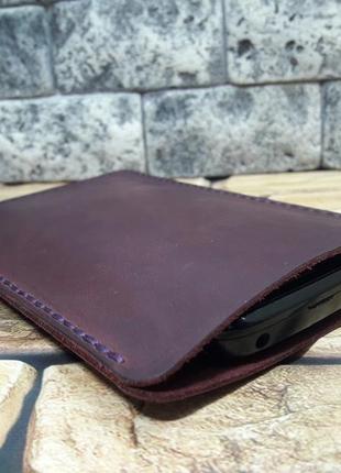 Чохол для смартфону з натуральної шкіри h08-800