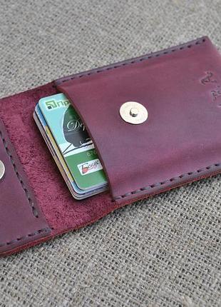 Кардхолдер из натуральной кожи kar01-800+brown