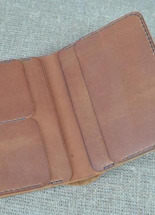 Вертикальний гаманець для грошей і документів з шкіри d07-210