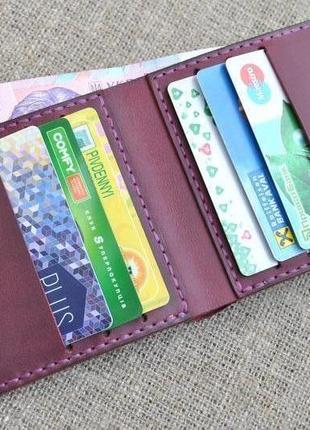 Стильний легкий гаманець з натуральної шкіри k32-8001 фото