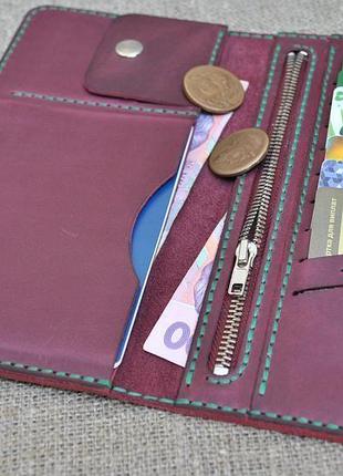 Великий гаманець з натуральної шкіри k38-800+green