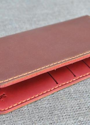 Стильний шкіряний гаманець k88-210+580+orange2 фото