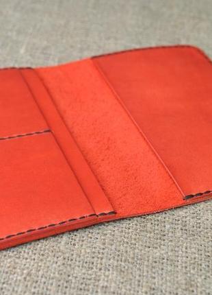 Кожаный чехол красного цвета p02-580+black2 фото
