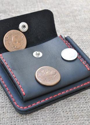Маленький кошелек с прижимным механизмом для купюр z05-0+red