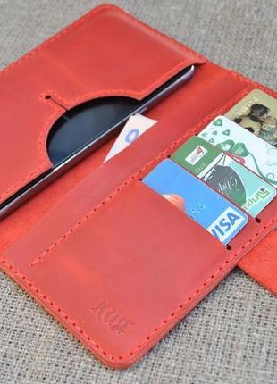 Красный чехол-книжка для телефона h06-580