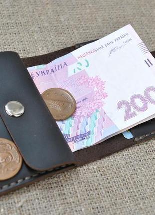 Компактний шкіряний гаманець k71-4502 фото