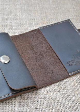 Компактний шкіряний гаманець k71-4503 фото