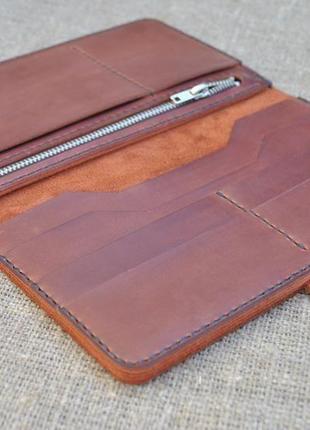 Мега вместительный кожаный кошелек k94-2102 фото