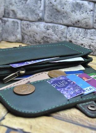 Стильний шкіряний гаманець k82-350+4502 фото