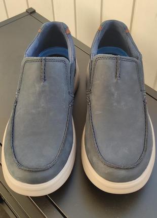 Туфлі-мокасини clarks bradley free navy leather, p.43