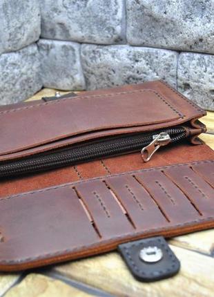 Яскравий гаманець з натуральної шкіри k82-210+4503 фото