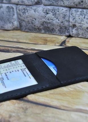 Обложка из натуральной кожи для пластиковых документов id03-0