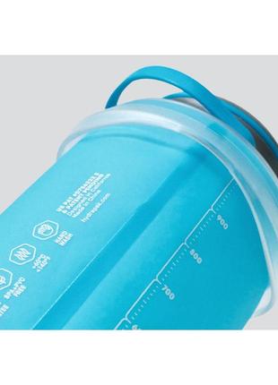 М`яка пляшка для води hydrapak stash 1.0l (колір malibu blue)5 фото