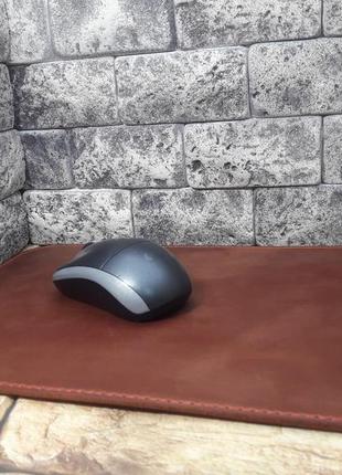 Шкіряний килимок на стіл kv01-210+red