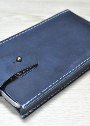 Темно-синій чохол для смартфону h07-600+grey