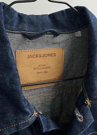 Jj type i denim jacket вкорочена джинсовка денім куртка жакет джекет джинс синя неві щільна цікава преміум унікальна2 фото