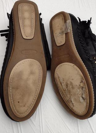 Новые кожаные ботинки zara с бахромой брак7 фото