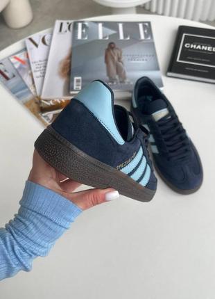 Женские кроссовки с голубым adidas spezial3 фото