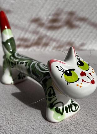 Кот ручной работы львовская керамика lk034-41 фото