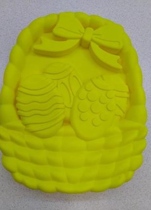 Силіконова форма великодній кошик