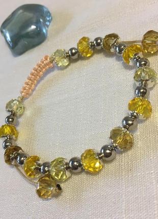 Браслет солнечная весна чешский хрусталь