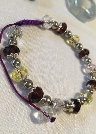 Браслет солнечная весна чешский хрусталь
