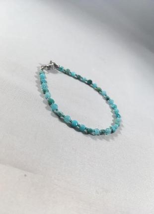 Браслет «нежное прикосновение» бирюза, амазонит