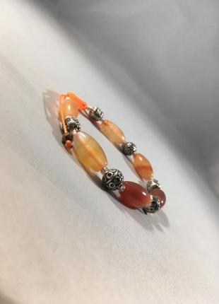 Браслет чотири стихіі натуральний сердолік