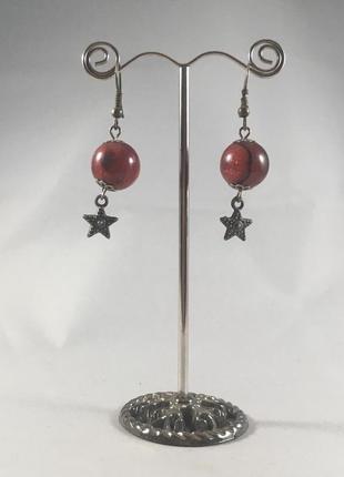 Сережки дивний колір  біжутерний сплав