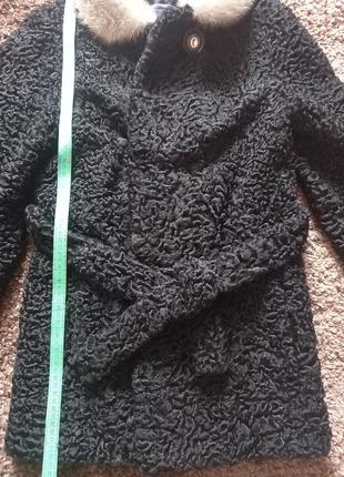 Шуба натуральна, кожушок з каракулю і норки