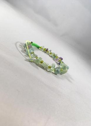 Браслет самоцвітні фантазіі натуральний флюорит