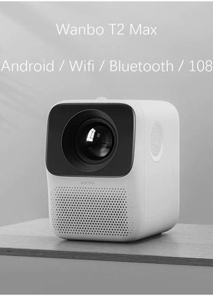 Full hd проектор xiaomi wanbo t2 max міні проектор з android 6.0