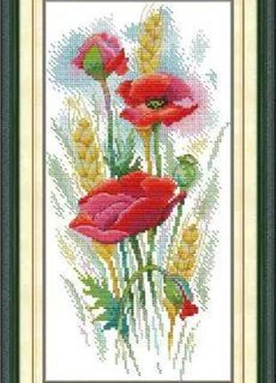 Набір для вишивання за нанесеною на канву схемою "a warm home". aida 14ct printed 37*37 см