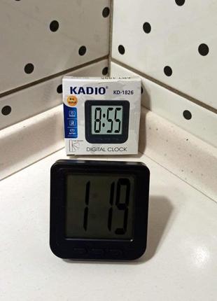 Годинник kadio kd-1826 з магнітом і підставкою (електронні квадра2 фото